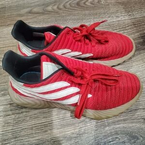 Boys Adidas Sneakers size 6 Red and Black Sneakers